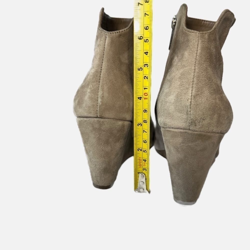 Jessica Simpson Tan Ronica Suede Zip Up Ankle Bootie Womens Size 8.5 - Picture 9 of 10